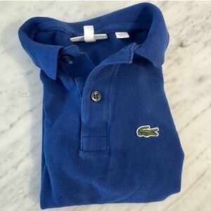 Lacoste Blue Polo Shirt Classic Cotton Piqué